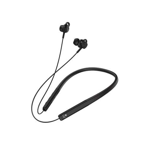 U&i Silver 25 Hours Battery Backup Bluetooth Neckband with ENC and IPX5 Water Resistant Wireless Headset