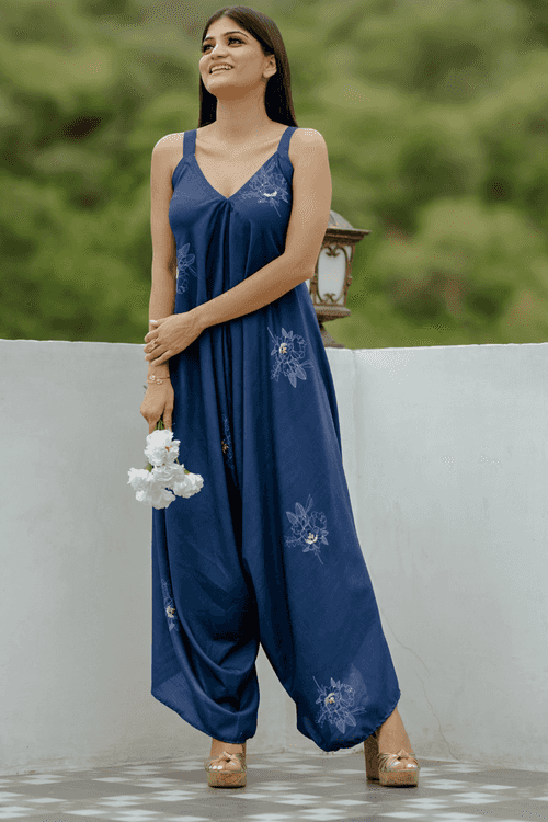 Twilight Blue Palazzo Jumpsuit