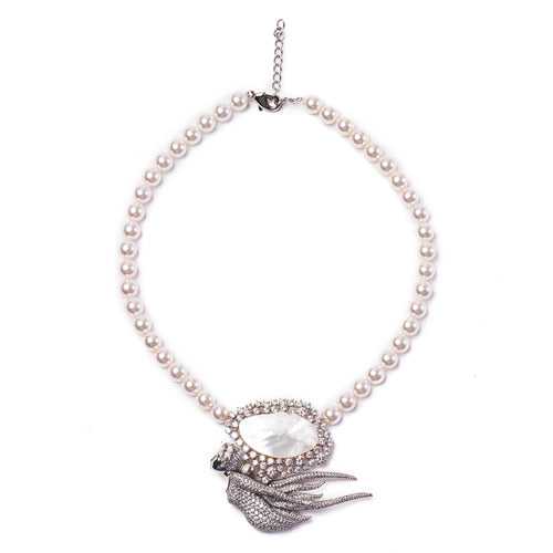 Desiree 92.5 Silver Necklace - A Siren in the Club