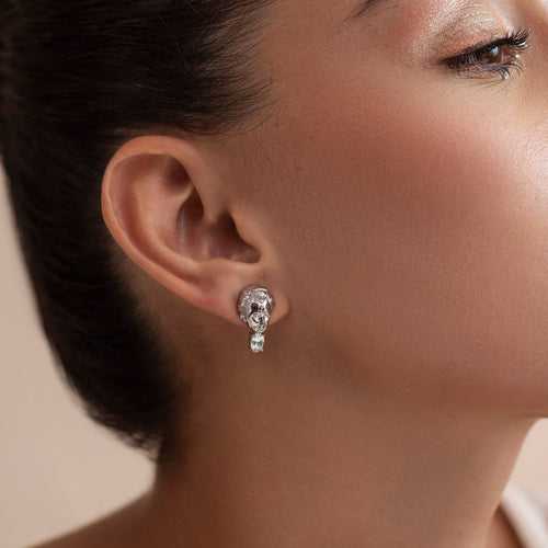 Gaia 92.5 Silver Stud Earrings