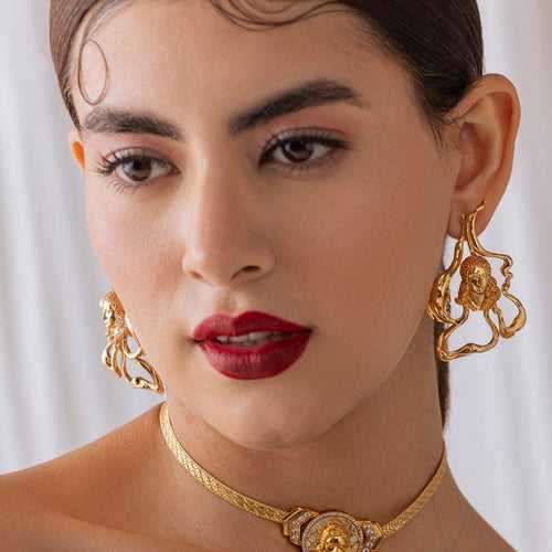 Made of Desire Earrings Gold - Citrine