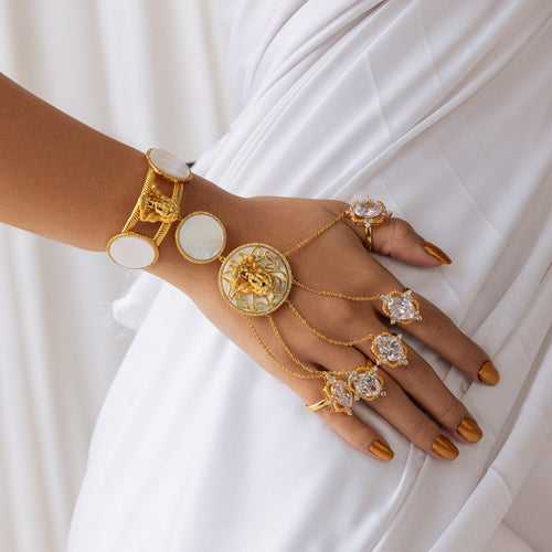 Chimera's Charm Hand Harness - Gold Plated