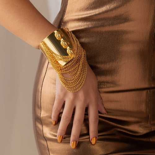 Chains of Power Gold Plated Bracelet