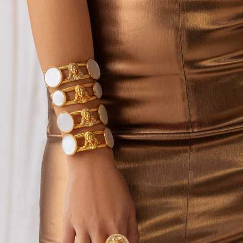 Studded Celestial Walt's Bracelet - Gold Plated