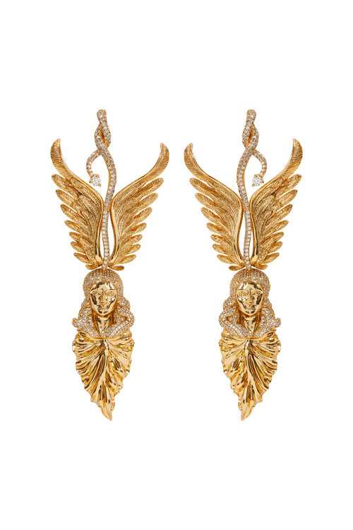 Wings of Liberty Earrings - Gold Plated