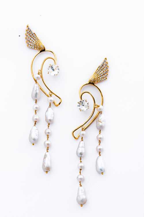 Ahosi 92.5 Silver Earcuff - Vigilante - Gold Plated