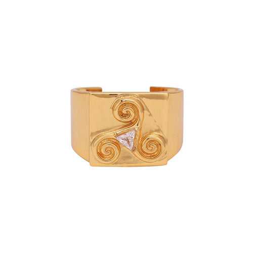 Triskele Gold Plated Ring