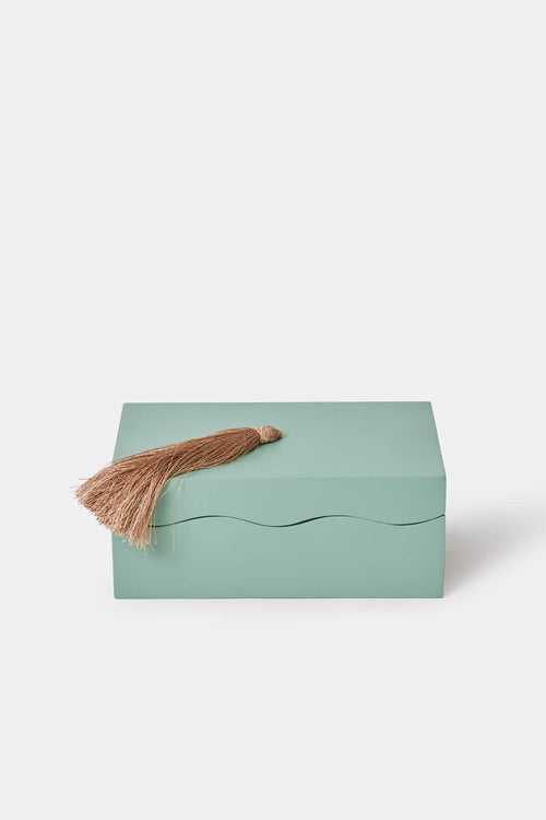 Scalloped Box - Teal