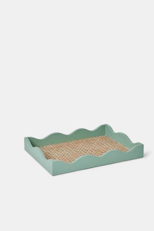 Scalloped Tray - Teal
