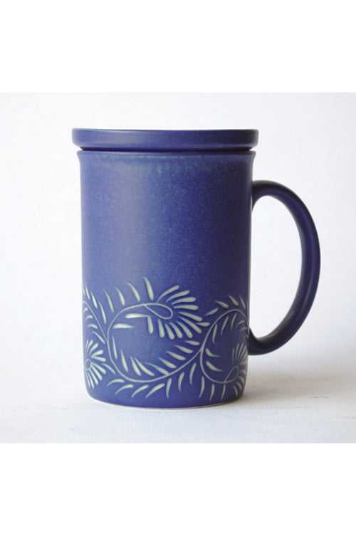 Henna Coffee Mug - Matte Blue (Seconds)