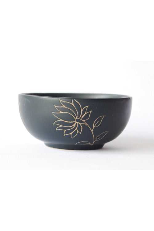 Mughal Extra Small Bowl - Matte Black (Seconds)