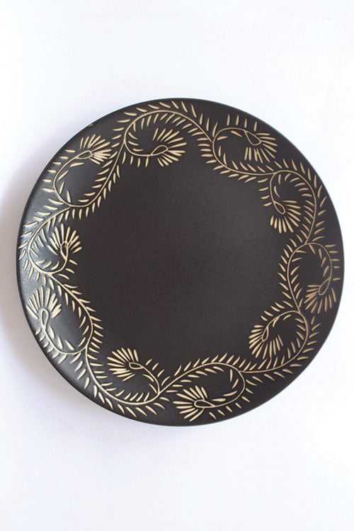 Henna Plate - Matte Black (Seconds)