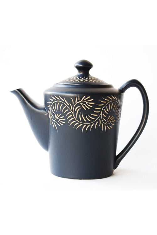 Henna Taper Teapot - Matte Black (Seconds)