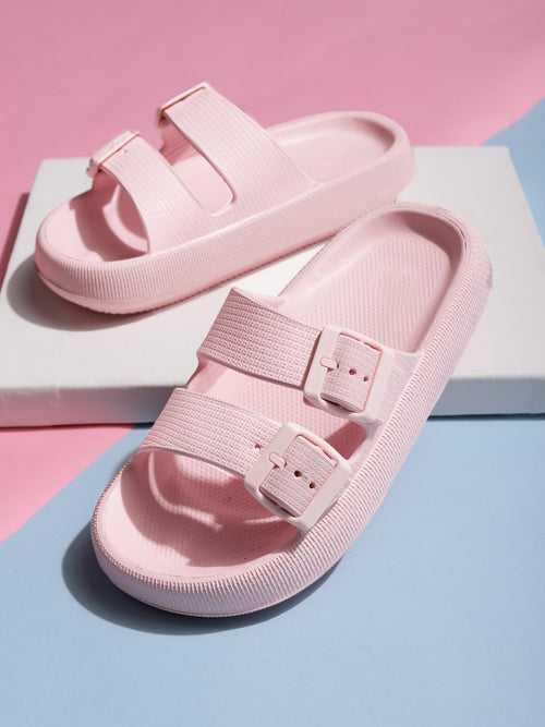 Pink PU Slip-On Flats (TC-RS3255-PNK)