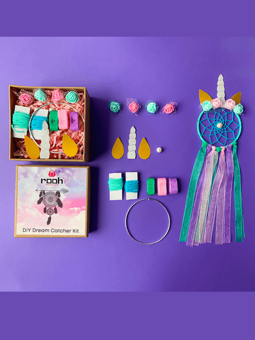 Unicorn DIY Handmade Dream Catcher Kit - Craft Supplies for kids