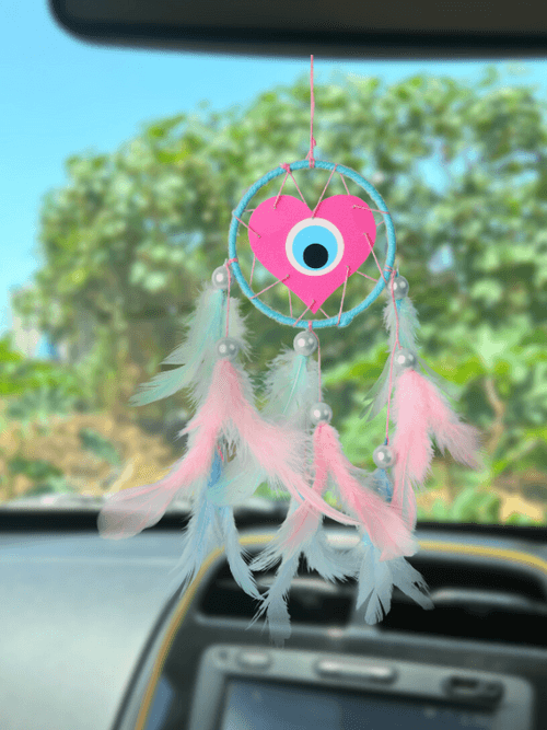 Evil Eye Pastel Love Car Hanging