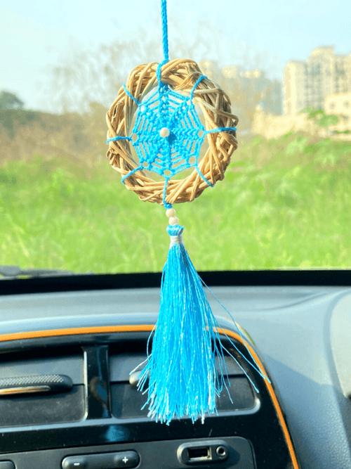 Blue Wreath Car Hanging Dream Catcher