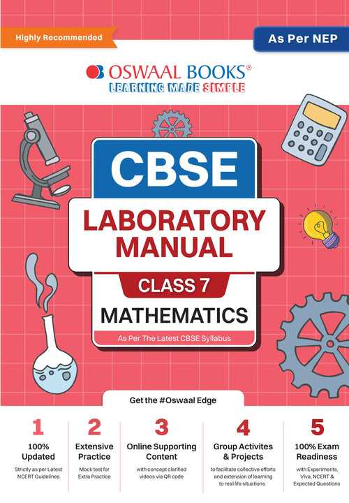 CBSE Laboratory Manual Class 7 Mathematics Book | As Per NEP | Latest Updated