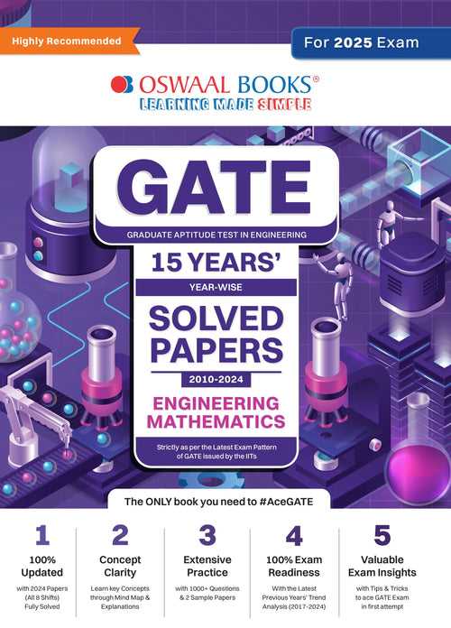 GATE Year-wise 15 Years' Solved Papers 2010 to 2024 | Engineering Mathematics For 2025 Exam