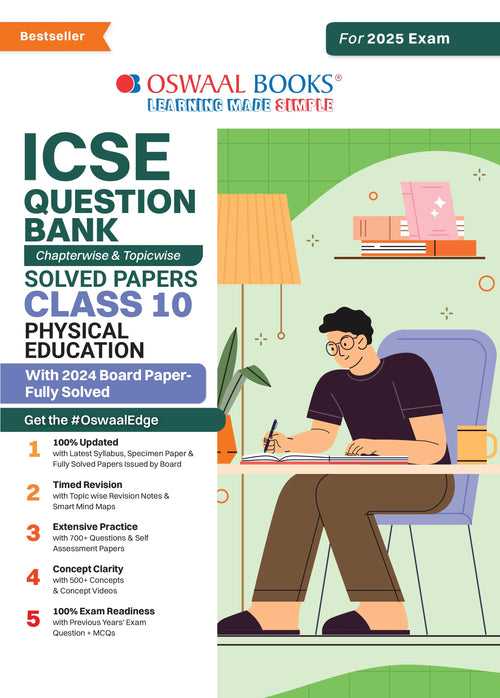 ICSE Question Bank Chapter-wise Topic-wise Class 10 Physical Education | For 2025 Board Exams