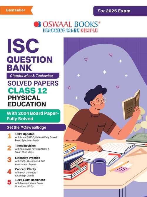 ISC Question Bank Chapter-wise Topic-wise Class 12 Physical Education | For 2025 Board Exams