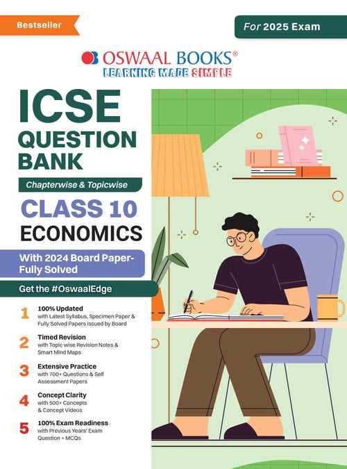 ICSE Question Bank Class 10 Economics | Chapterwise | Topicwise | Solved Papers | For 2025 Board Exams
