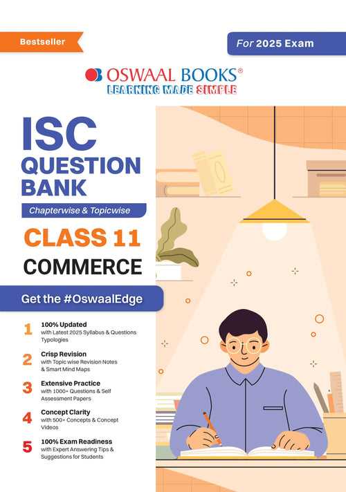 ISC Question Bank Class 11 Commerce | Chapterwise | Topicwise  | Solved Papers  | For 2025 Exams