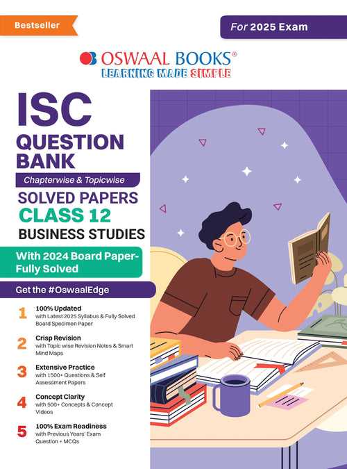 ISC Question Bank Class 12 Business Studies | Chapterwise | Topicwise | Solved Papers | For Board Exams 2025