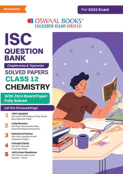 ISC Question Bank Chapter-wise Topic-wise Class 12 Chemistry | For 2025 Board Exams
