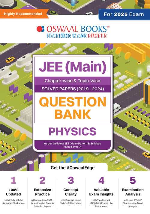 JEE (Main) Question Bank Physics | Chapter-wise & Topic-wise Solved Papers (2019-2024) | For 2025 Exam