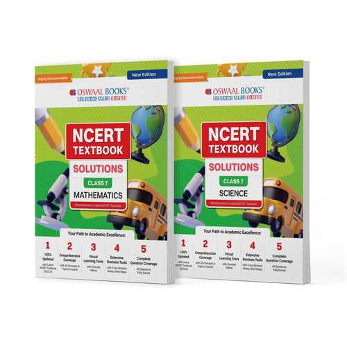 NCERT Textbook Solutions Class 7  Science | Mathematics | Set of 2 Books | For Latest Exam