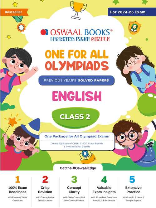 One For All Olympiad Class 2 English | Previous Years Solved Papers | For 2024-25 Exam