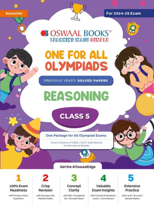 One For All Olympiad Class 5 Reasoning | Previous Years Solved Papers | For 2024-25 Exam