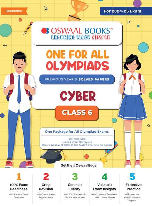 One For All Olympiad Class 6 Cyber | Previous Years Solved Papers | For 2024-25 Exam