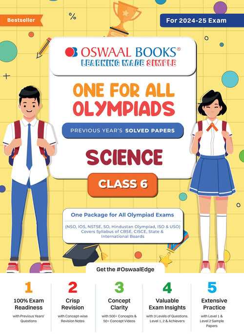 One For All Olympiad Class 6 Science | Previous Years Solved Papers | For 2024-25 Exam