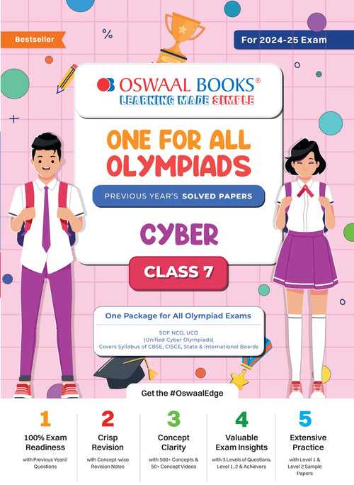 One For All Olympiad Class 7 Cyber | Previous Years Solved Papers | For 2024-25 Exam