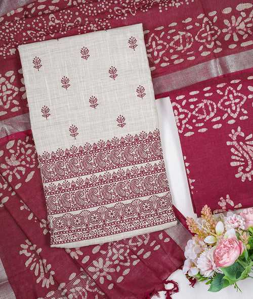 HANDLOOM BATIK TOP AND BATIK DUPATTA