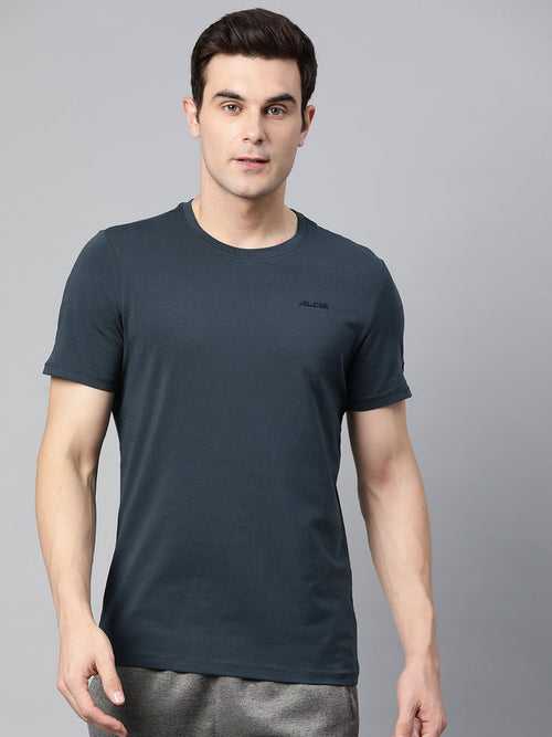 Alcis Men Solid Stretchex Slim Fit T-shirt