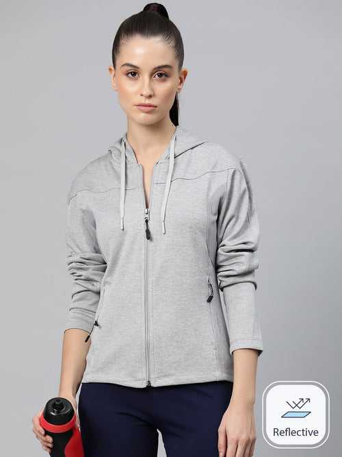 Alcis Women Solid Training or Gym Sporty Jacket