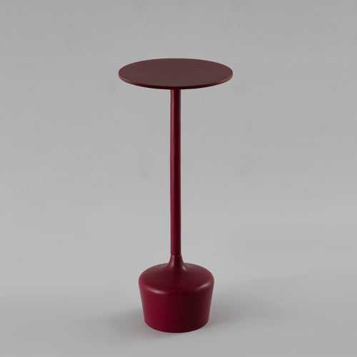 Maroon Sleek Side Table