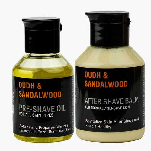 Pre Shave Oil & After Shave Balm - OUDH & SANDALWOOD