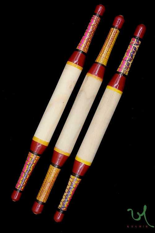 Kutchi Lacquered Wooden Rolling Pin