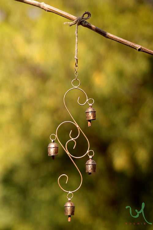 Charming Copper Bell Wind Chime