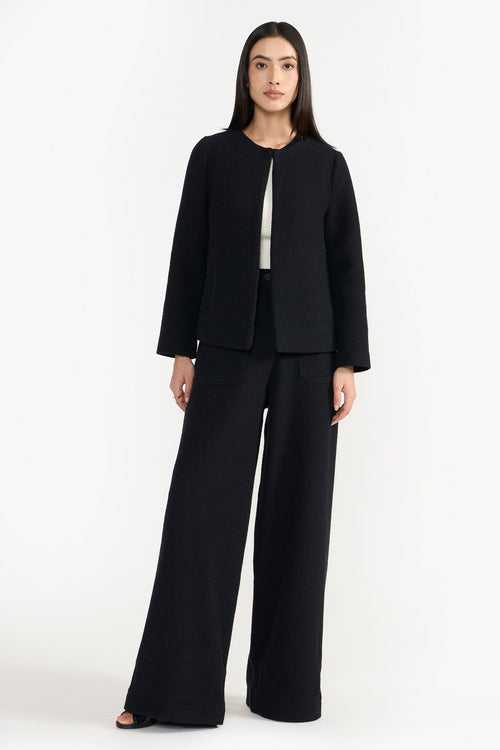 KELLY BLACK WOMEN'S WOOL BLAZER