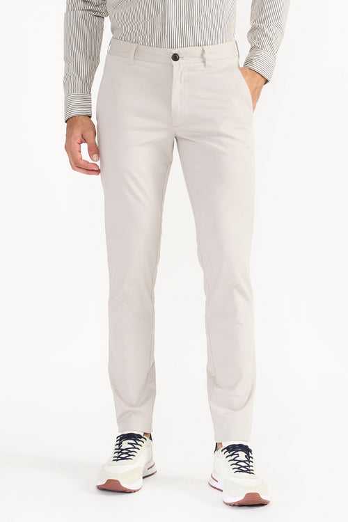 EMMETT STONE GREY MEN'S CHINOS