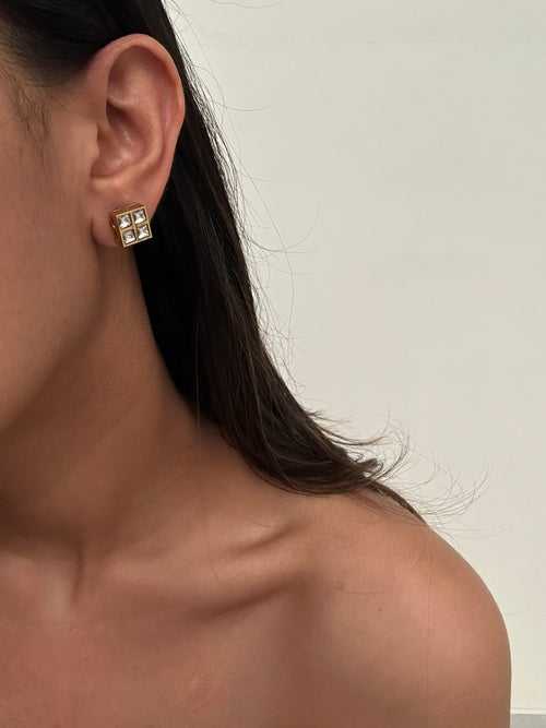 Sara polki stud earrings