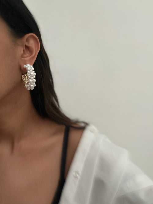 Pearl Crust Earrings