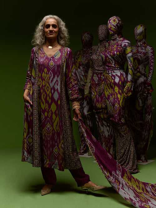 Naira Kurta Set - Purple