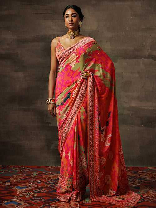 Ahilya Saree - Apricot