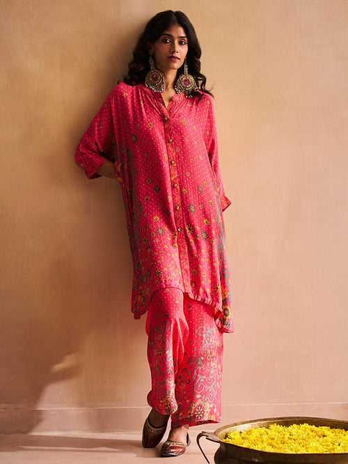 Sahar Kurta Set - Pink